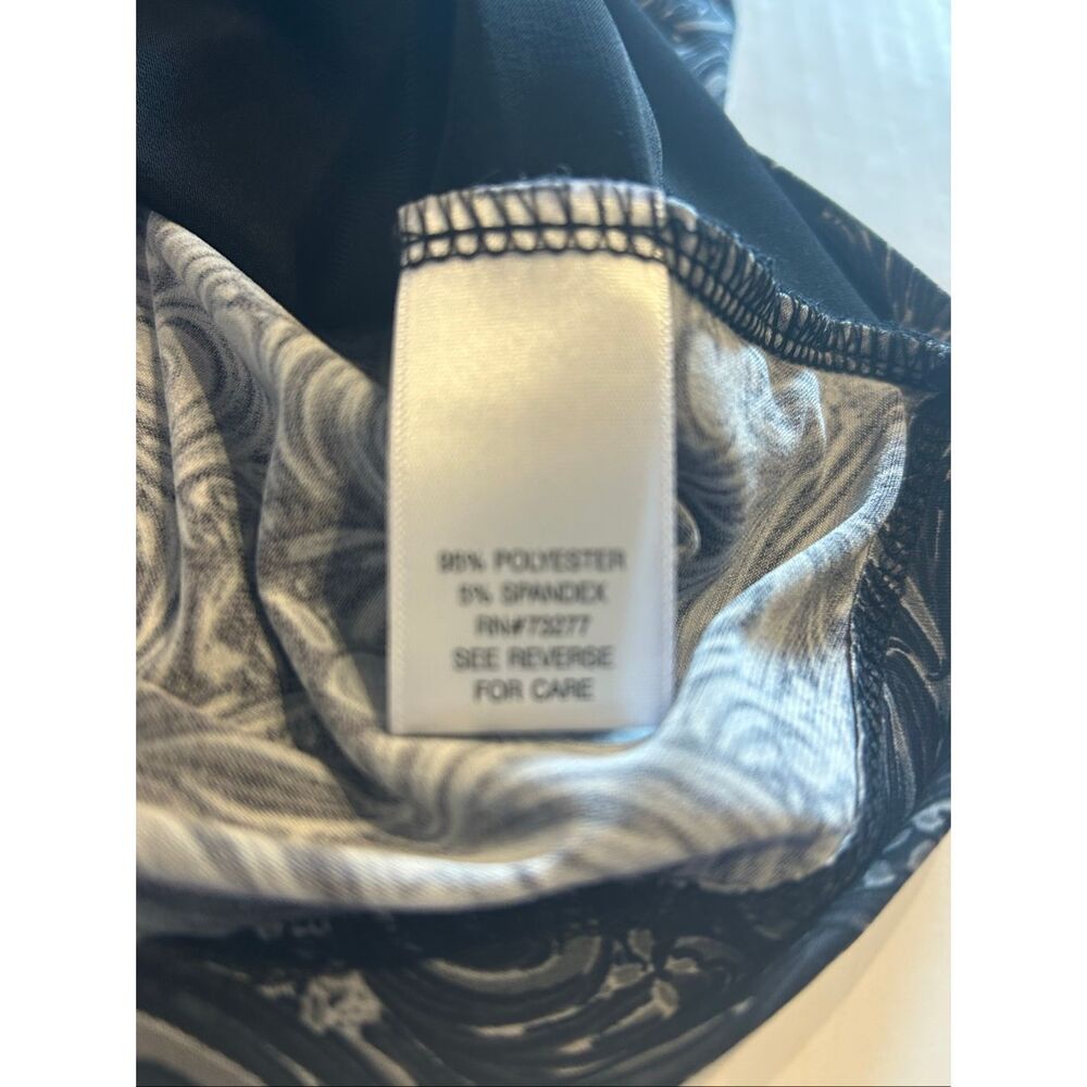 Croft & Barrow Women’s Cardigan Shell Set Size L Paisley Floral Mock Tunic Top B - Picture 9 of 10